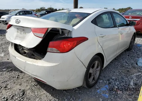 2013 Hyundai Elantra Gls z USA, uszkodzony, nr VIN 5NPDH4AE5DH302095